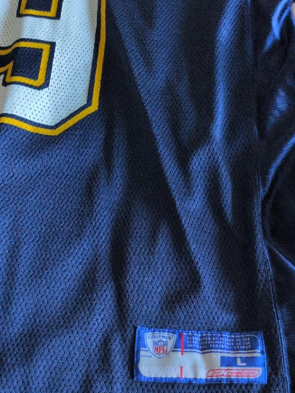 Reebok Navy NFL Equipment Football Jersey - Picture 6 of 6